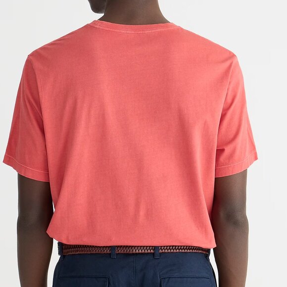 J. Crew Seasoned Red Cotton washed jersey tee/NWT/L - Picture 2 of 8